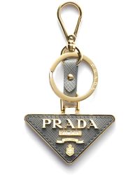Prada - Porte-Clés À Plaque Logo - Lyst