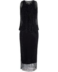 Sportmax - Mesh Dress With Crystals - Lyst
