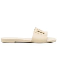 Dolce & Gabbana - Rubber Beachwear Slides - Lyst