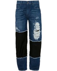 JW Anderson - Distressed Straight-leg Jeans - Lyst