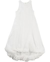 Amomento - Semi-Sheer Volume Midi Dress - Lyst