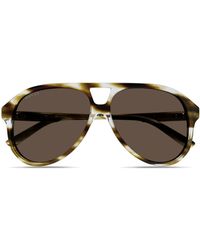 Gucci - Pilotenbrille Mit Gg - Lyst