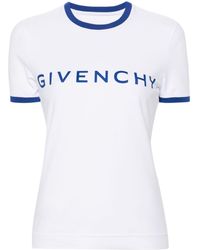 Givenchy - T-shirt Van Katoenblend Met Logoprint - Lyst