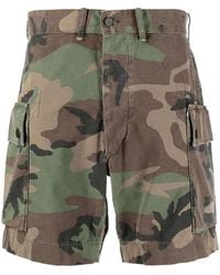 RRL - Shorts Met Camouflageprint - Lyst