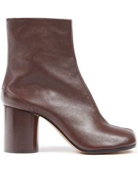 Maison Margiela - Tabi 80Mm Leather Ankle Boots - Lyst