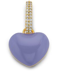 Buddha Mama - 20Kt Heart Diamond Pendant Charm - Lyst