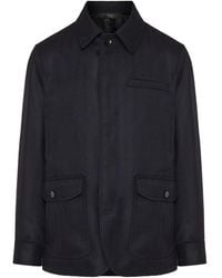 Brioni - Jack Met Visgraatpatroon En Zak - Lyst