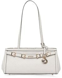 Guess - Buckle-Detail Logo-Charm Tote Bag - Lyst