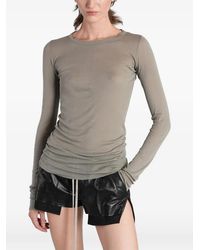Rick Owens - Exposed-Seam Long-Sleeve Sweater - Lyst