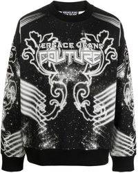 Versace - Sweater Met Print - Lyst