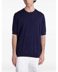 Grayed - Ribbed-Trim Short-Sleeve T-Shirt - Lyst