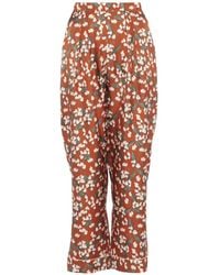 Eres - Chuchotis Floral-Print Silk Pajama Bottoms - Lyst