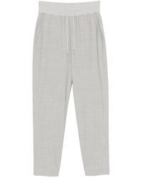 Panicale - Pantalon Droit À Lien De Resserrage - Lyst