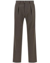 Incotex - Pantalon Droit À Plis Et Taille Ajustable - Lyst