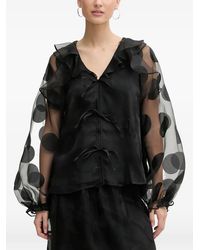 Stine Goya - Ruffled Polka-Dot Blouse - Lyst