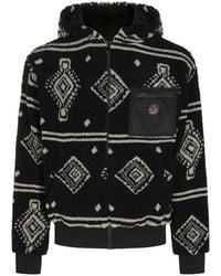 Mauna Kea - Geometric-Pattern Fleece Hoodie - Lyst