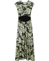 Tory Burch - Printed Midi Dress - Lyst
