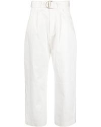 Nanushka - Radia High-waisted Cotton Trousers - Lyst