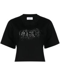 Off-White c/o Virgil Abloh - T-Shirt En Coton À Logo Imprimé - Lyst