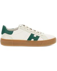Hogan - Logo-Patch Suede-Panel Sneakers - Lyst