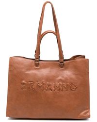 ERMANNO FIRENZE - Grand Cabas En Cuir À Logo Brodé - Lyst