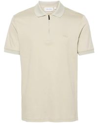Calvin Klein - Logo-Patch Cotton Polo Shirt - Lyst