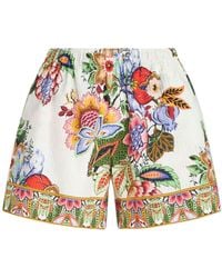 Etro - Shorts mit Blumen-Print - Lyst