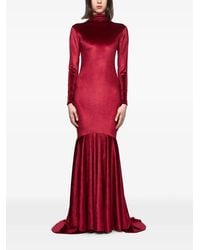 Atu Body Couture - Velvet Long-Sleeve Maxi Dress - Lyst