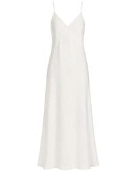 Eleventy - Spaghetti-Strap V-Neck Maxi Dress - Lyst