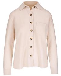 Kinross Cashmere - Button-Up Patch-Pocket Overshirt - Lyst