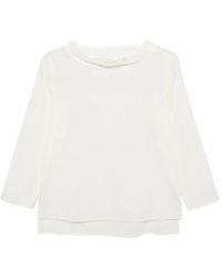 Xacus - Fil-Coupé Top Met Boothals - Lyst