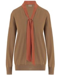 Valentino Garavani - Pussy-Bow Sweater - Lyst