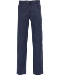 Canali - Twill Lyocell-blend Trousers - Lyst