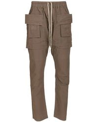 Rick Owens - Elasticated Waist Cargo Pants - Lyst