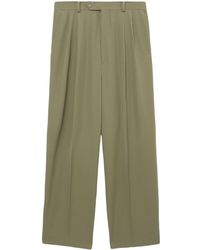 AURALEE - Pleat-detail Wool Tailored Trousers - Lyst