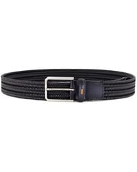 Santoni - Calf-Leather Braided Belt - Lyst