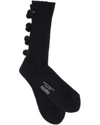 Antipast - Gebreide Sokken Met Pompondetail - Lyst