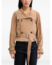 Marc O' Polo - Double-Breasted Belted Jacket - Lyst