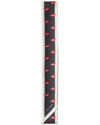 Prada - Lips-Detail Logo-Print Scarf - Lyst