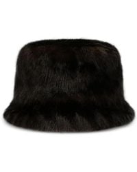 Amomento - Faux-Fur Bucket Hat - Lyst