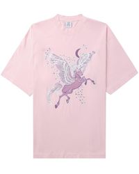 Vetements - Pegasus-print Cotton T-shirt - Lyst