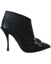 Dolce & Gabbana - Devotion Quilted Buckled Ankle Boots - Lyst