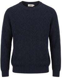 Altea - Ribbed-Knit Raglan-Sleeve Sweater - Lyst