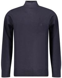 COVERI MOVING - High-Neck Logo-Embroidered Sweater - Lyst