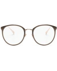 Linda Farrow - Round-Frame Optical Glasses - Lyst