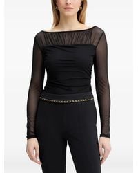 Guess - Kadelyn Gathered-Detail Long-Sleeve Top - Lyst