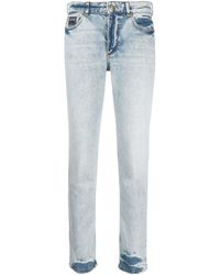 Versace Jeans Couture - Low-Rise Straight-Leg Jeans - Lyst