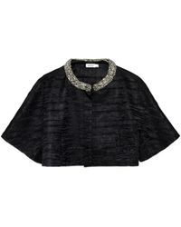 Jonathan Simkhai - Elvessa Crystal-Embellished Cropped Jacket - Lyst