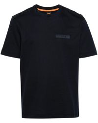 BOSS - Katoenen T-shirt Met Logo-applicatie - Lyst