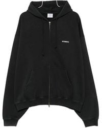 Vetements - Logo-Print Zip-Up Hoodie - Lyst